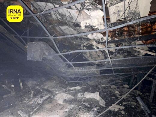 تصاویر منتشر شده از داخل زندان اوین چند ساعت پس از آتش‌سوزی